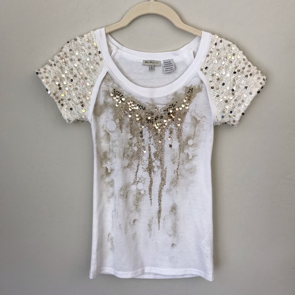 Miss Me Other - (3 for $15) Miss Me sequined girls top